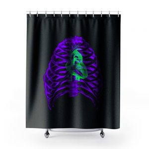 Exposed Heart Shower Curtains