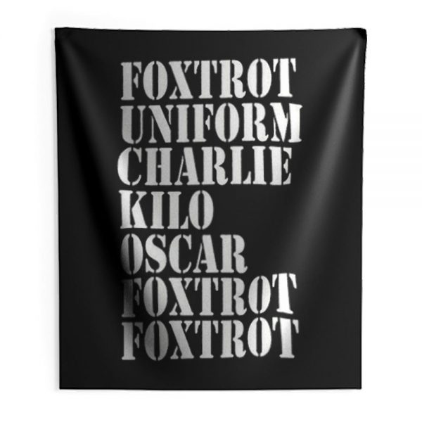 FOXTROT Offensive Rude Indoor Wall Tapestry