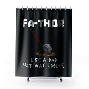 Fa Thor Viking Fathers Day Shower Curtains