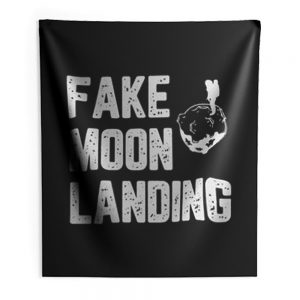 Fake Moon Landing Indoor Wall Tapestry