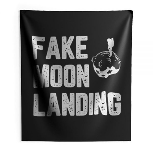 Fake News Landing Mission Conspiracy Theory Indoor Wall Tapestry