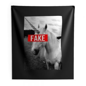 Fake Unicorn Hipster Funny Indoor Wall Tapestry
