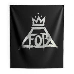 Fall Out Boy Fob Crown Rock Band Indoor Wall Tapestry