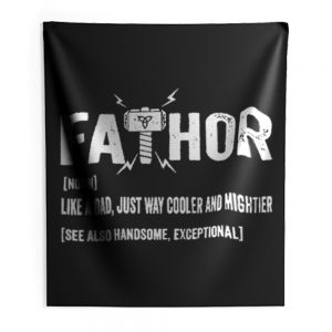 Father Thor FaThor Funny Dad Viking Indoor Wall Tapestry