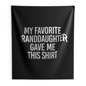 Fathers Day Present Gift From Grandchild Papa TShirt From Grandkids Indoor Wall Tapestry