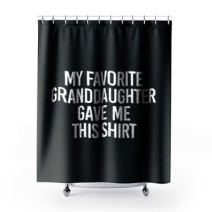 Fathers Day Present Gift From Grandchild Papa TShirt From Grandkids Shower Curtains