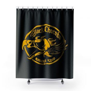 Final Fantasy Black Chocobos Riders Club Shower Curtains
