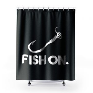 Fish On Fishing Shower Curtains