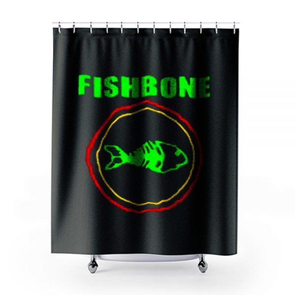 Fishbone Band Shower Curtains