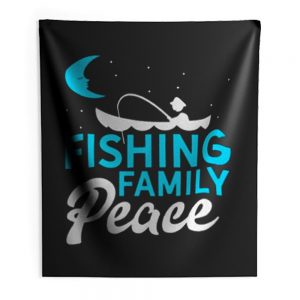 Fishing Family Peace Indoor Wall Tapestry