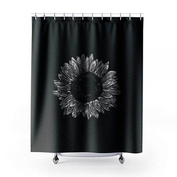 Flower Sketch Shower Curtains