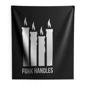 Fork Handles The Two Ronnies Four Candles Indoor Wall Tapestry