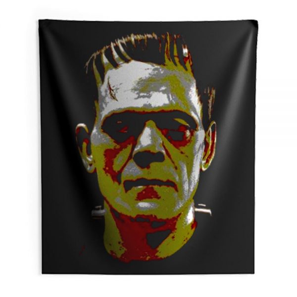 Frankenstein Face Halloween Horror Movie Indoor Wall Tapestry