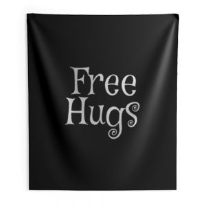Free Hugs Funny Indoor Wall Tapestry