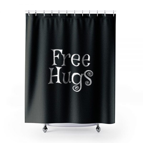 Free Hugs Funny Shower Curtains