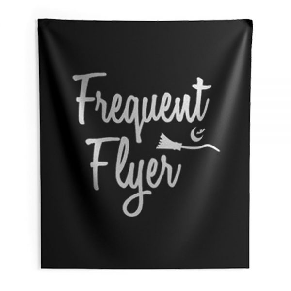 Frequent Flyer Witch Halloween Indoor Wall Tapestry