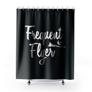 Frequent Flyer Witch Halloween Shower Curtains