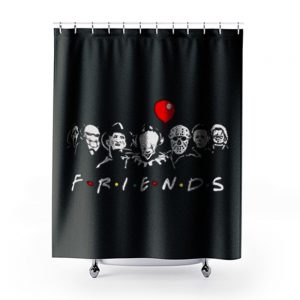 Friends Horror Movie characters Shower Curtains