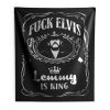 Fuck Elvis LEMMY Is King Indoor Wall Tapestry
