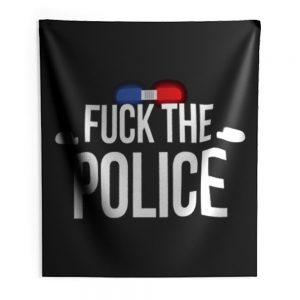 Fuck The Police Siren Indoor Wall Tapestry