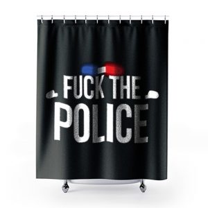 Fuck The Police Siren Shower Curtains