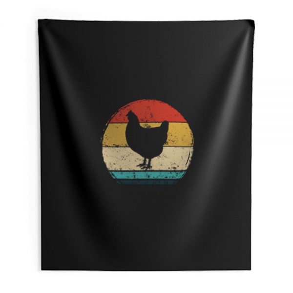 Funny Chicken Indoor Wall Tapestry