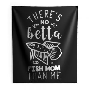 Funny Cute Betta Fish Mom Indoor Wall Tapestry