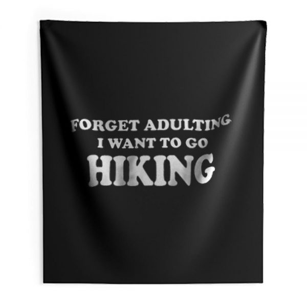 Funny Hiking Indoor Wall Tapestry