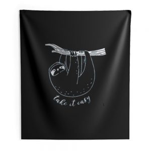 Funny Quotes Sloth Indoor Wall Tapestry