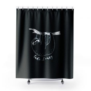 Funny Quotes Sloth Shower Curtains