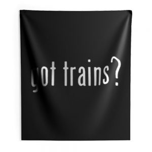 Funny Train Model Locomotive Steam Railroad Engine Indoor Wall Tapestry