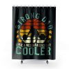 Funny Vintage Strength Training Fathers Shower Curtains