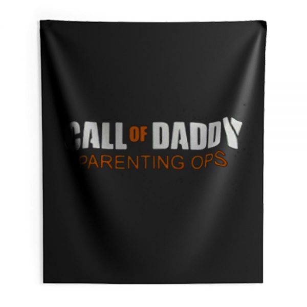 Gamer Dad Call of Daddy Parenting Ops Indoor Wall Tapestry