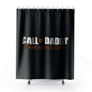Gamer Dad Call of Daddy Parenting Ops Shower Curtains