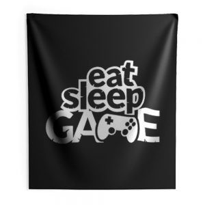 Gaming Hoody Boys Girls Kids Childs Eat Sleep Game Indoor Wall Tapestry