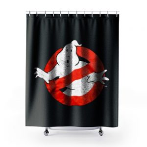 Ghostbusters Distressed Logo vintage maglia Uomo Ufficiale Shower Curtains