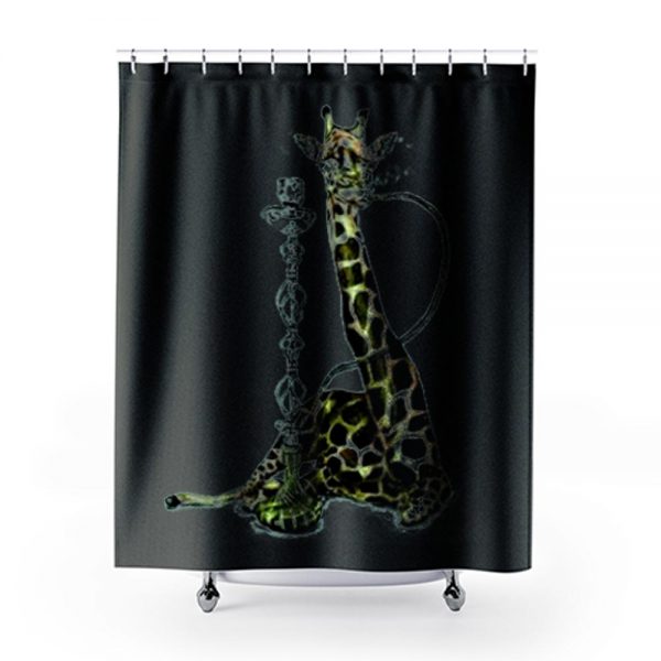Giraffe with Hookah Shower Curtains