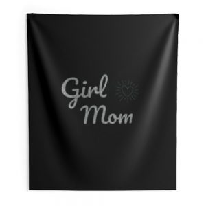 Girl Mom Indoor Wall Tapestry