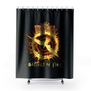 Glenn Tipton Baptizm Of Fire black Shower Curtains