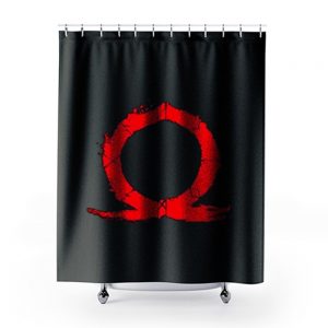 God of war omega and runes Shower Curtains