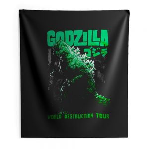 Godzilla World Destruction Indoor Wall Tapestry