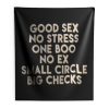 Good Sex No Stress One Boo No Ex Small Circle Big Checks Indoor Wall Tapestry
