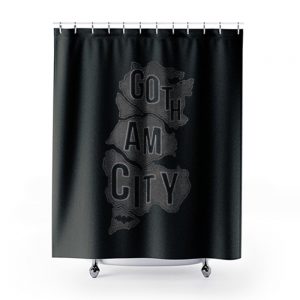 Gotham City Map Shower Curtains
