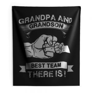 Grandpa and Grandson New Grandfather Indoor Wall Tapestry