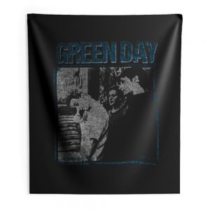 Green Day Vintage Retro Band Indoor Wall Tapestry