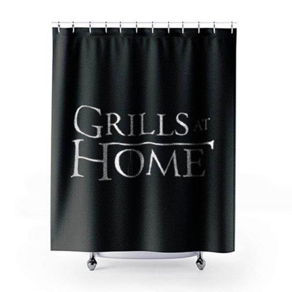 Grills at Home Shower Curtains