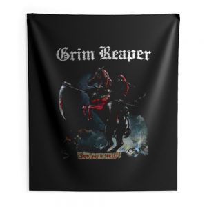 Grim Reaper See You In Hell 1983 Audioslave Indoor Wall Tapestry