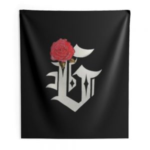Grizzly Diamond Rose Indoor Wall Tapestry