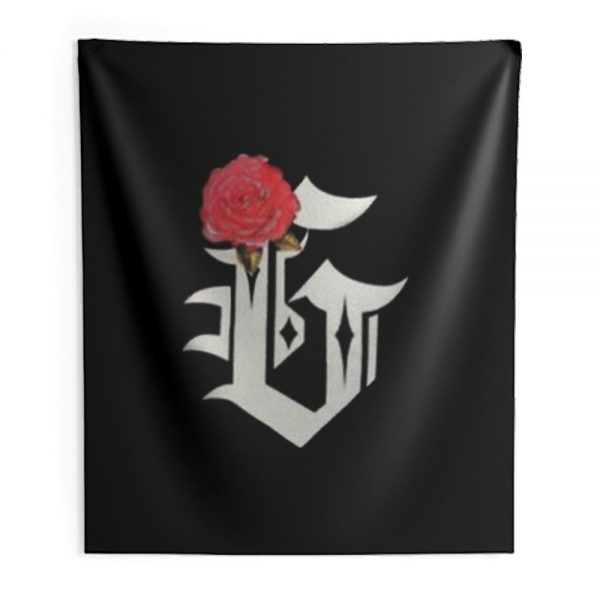 Grizzly Diamond Rose Indoor Wall Tapestry