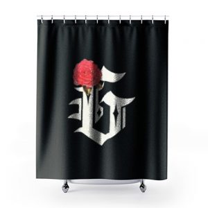 Grizzly Diamond Rose Shower Curtains